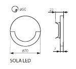 Immagine di SEGNAPASSO - IP 20 - SOLA LED - 0.8W - ACCIAIO - 12DC