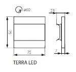 Immagine di SEGNAPASSO - TERRA LED - 0,8W - 12DC - IP20 - BIANCO 