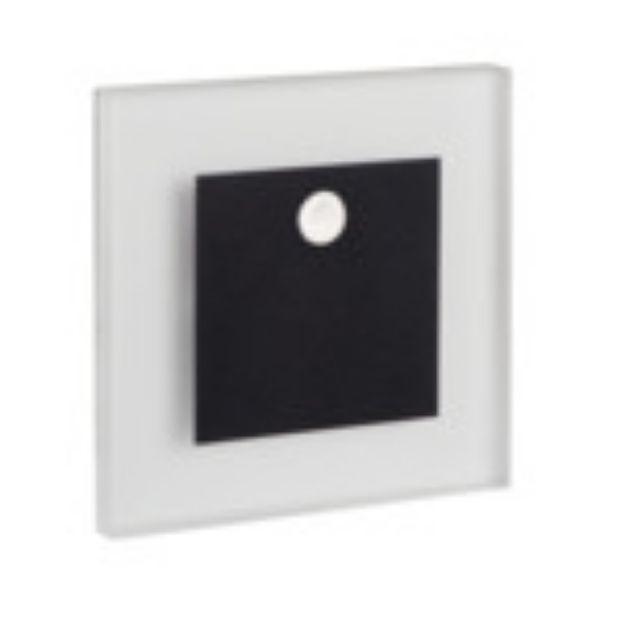 Immagine di SEGNAPASSO DA INTERNO CON SENSORE DI MOVIMENTO - APUS LED PIR - 0,8W - IP20 - 12DC - NERO 