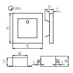 Immagine di SEGNAPASSO DA INTERNO CON SENSORE DI MOVIMENTO - APUS LED PIR - 0,8W - IP20 - 12DC - NERO 