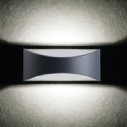 Immagine di ILLUMINAZIONE PARETE CON FASCIO DI LUCE BIDIREZIONALE - 4000K - 8W - IP54 - GRAFITE - KNBISO