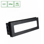 Immagine di SEGNAPASSO ENCANTA 6W CCT 230V IP54 230x84x52MM NERO INCASSO FACCIATA - LUCE FRONTALE