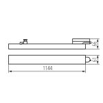 Immagine di Plafoniera led lineare LTL LED LTL 38W-114- CCT - 90° - BIANCO