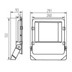 Immagine di Proiettore a LED FL AGOR PRO - 150W - NW - 110°