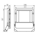 Immagine di Proiettore a LED FL AGOR PRO - 200W - NW - 110°