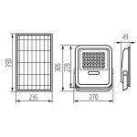 Immagine di Lampada solare led FL SONE SLR - 15W 