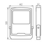 Immagine di Proiettore a LED FL AGOR HI 300W NW -  90°