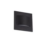 Immagine di Segnapasso LED ERINUS LL LED QUADRATO - IP20 - 1.5W - NERO - BIDIREZIONALE 