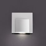 Immagine di Segnapasso LED ERINUS L LED QUADRATO - IP20 - 0.8W - BIANCO - UNIDIREZIONALE 