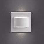 Immagine di Segnapasso LED ERINUS LL LED QUADRATO - IP20 - 1.5W - GRIGIO - BIDIREZIONALE 