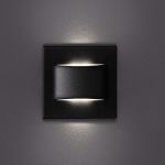 Immagine di Segnapasso LED ERINUS LL LED QUADRATO - IP20 - 1.5W - NERO - BIDIREZIONALE 