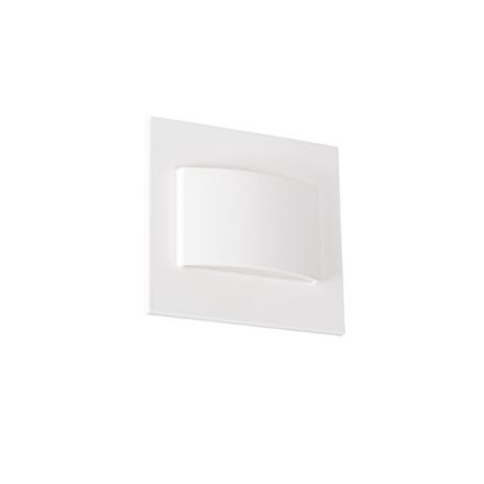 Immagine di Segnapasso LED ERINUS LL LED QUADRATO - IP20 - 1.5W - BIANCO - BIDIREZIONALE 