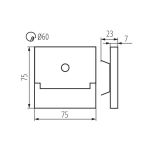 Immagine di SEGNAPASSO DA INTERNO CON SENSORE - SABIK LED PIR 0,8W - 12DC - WW - IP20 - ACCIAIO