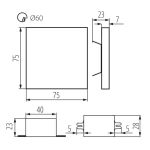 Immagine di SEGNAPASSO - APUS LED AC - 1,3 W - IP20 - 220/240AC - ACCIAIO