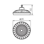 Immagine di Lampada led high bay HB PRO LED HI - 100W NW - 90°