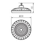 Immagine di Lampada led high bay HB PRO LED HI - 150W NW - 90° 