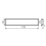 Immagine di Pannello led da incasso BLINGO LED 34W - lm4080 - 120NW - IP20 - Angolo di illuminazione [°] 115