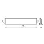 Immagine di Pannello led da incasso BLINGO LED 38W - lm4560 - 120NW - IP20 - Angolo di illuminazione [°] 115