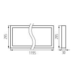 Immagine di Pannello led da incasso led BAREV BL 40W 12030 NW - IP20 -  Angolo di illuminazione [°] 110 - montaggio a soffitto | per montaggio a incasso nel soffitto