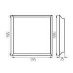 Immagine di Pannello led da incasso BLINGO LED 38W - lm4560 -  60NW - IP20 - Angolo di illuminazione [°] 115