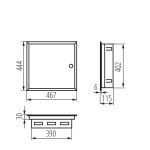 Immagine di Quadro di distribuzione in metallo KP-DB-I-MF KP-DB-I-MF-218