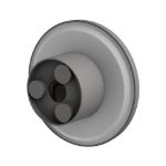 Immagine di LAMPADA PARETE PIATTA - CCT - IP44 - 9W - GRIGIO