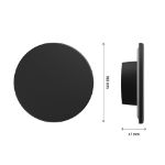 Immagine di LAMPADA PARETE PIATTA - CCT - IP44 - 12W - NERO 