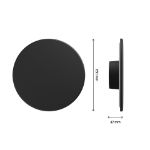 Immagine di LAMPADA PARETE PIATTA - CCT - IP44 - 18W - NERO  