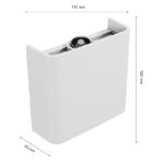 Immagine di LAMPADA DA PARETE - LUNARIX CCT - 2W - BIANCO