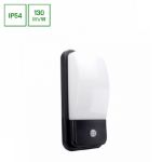 Immagine di LAMPADA PARETE ENIGO CON SENSORE - 20W - IP54 - 180° - NERO 