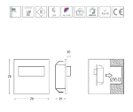 Immagine di SEGNAPASSO TANGO SHORT 60 - 0.8W - 10V DC -  K - ALLUMINIO PETTINATO - IP20 - INSTALLAZIONE AD INCASSO Ø60