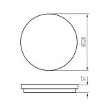 Immagine di PLAFONIERA LED CCT BENO - BIANCA - CIRCOLARE -  IP65