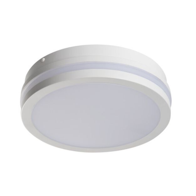 Immagine di PLAFONIERA LED CCT BENO - BIANCA - CIRCOLARE -  IP65 - CON SENSORE 