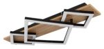 Immagine di G-L BEATRIX I - incl. 1x LED 24W  - 2900 lm - 1020 lm  - 3000 K  - VPE: 1 -  L 54 cm x 31.2 cm H 7.5 cm - LEGNO E NERO