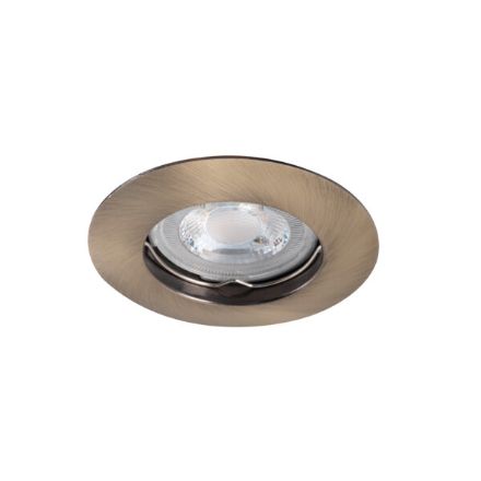 Immagine di LUTO CIRCOLARE - FARETTO A INCASSO  FISSO - OTTONE OPACO - IP20 - DIM 85 - FORO 65/75 MM