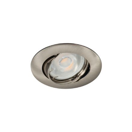 Immagine di VIDI CIRCOLARE - FARETTO A INCASSO  ORIENTABILE 15° - CROMO OPACO - IP20 - DIM 82 - FORO 75 MM 