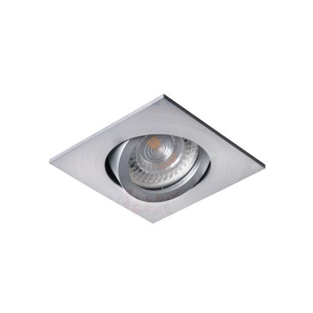 Immagine di EVIT QUADRATO  - FARETTO A INCASSO  ORIENTABILE 30° - ALLUMINIO - IP20 - 82*82 MM - 70/75 FORO 